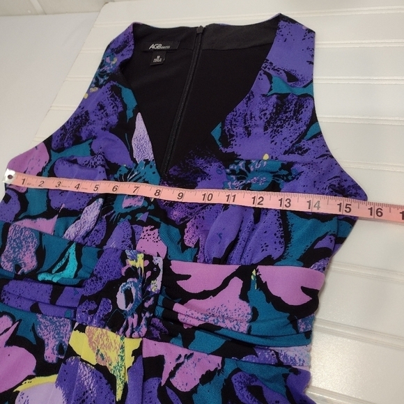 AGB women's strapless floral print dress size (M) - Picture 7 of 16